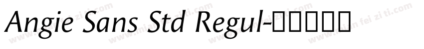 Angie Sans Std Regul字体转换